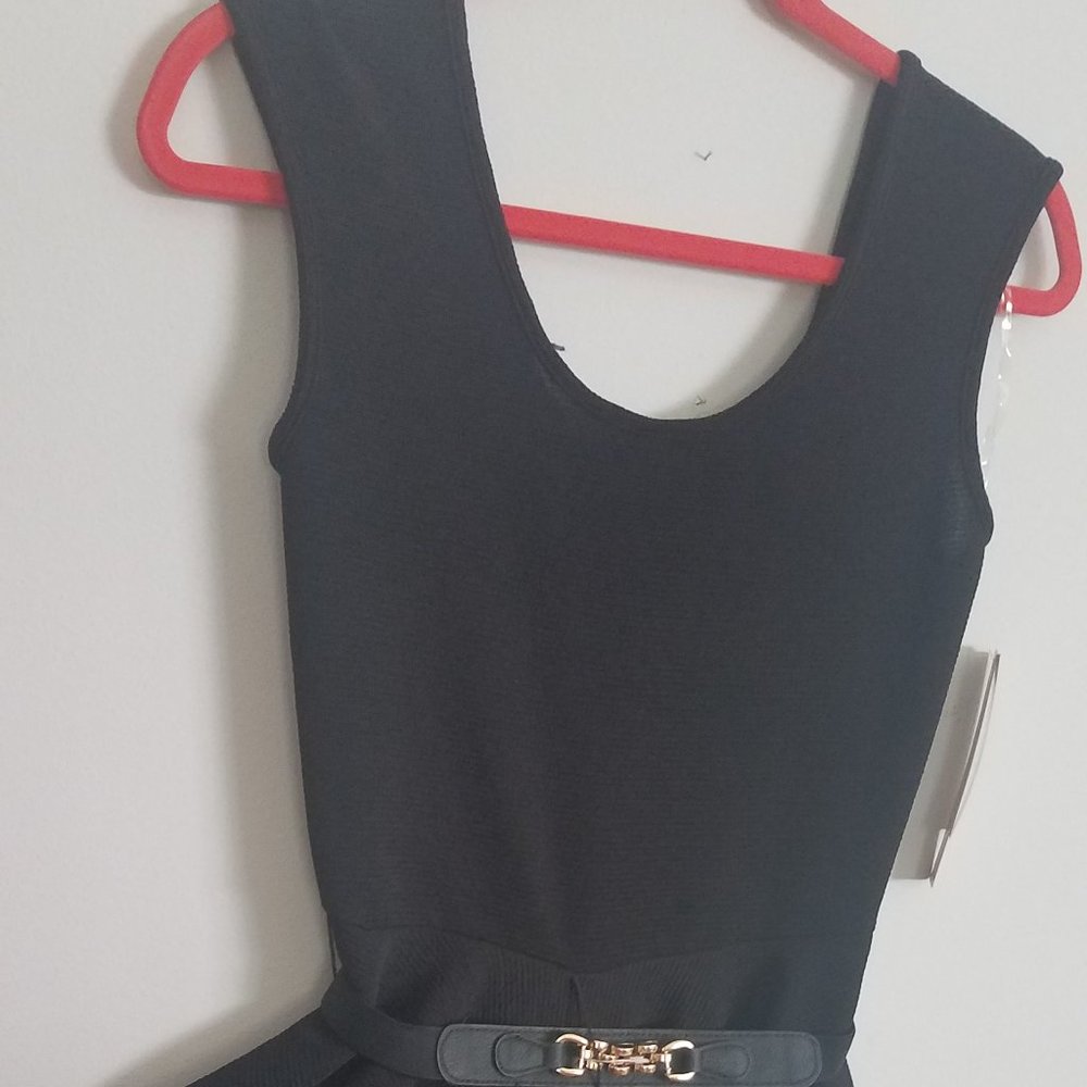 Starry Night Size 5 Dress with Belt Rear Zipper